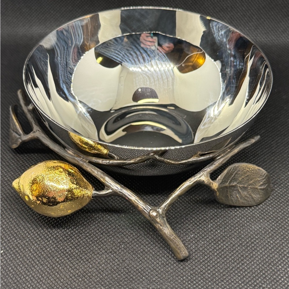 Vintage Boho Michael Aram Lemonwood Nut Bowl - Picture 11 of 11